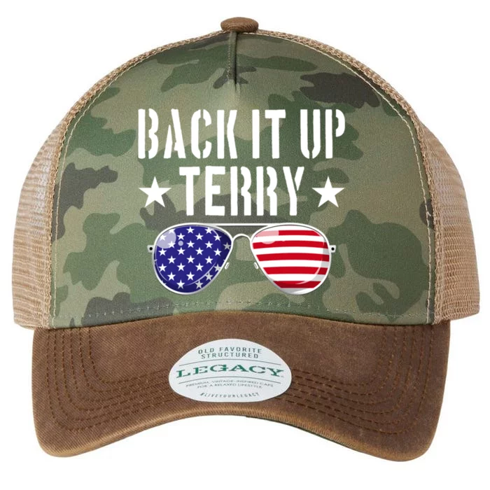 Back It Up Terry Put It In Reverse Usa Flag 4th Of July Gift Legacy Tie Dye Trucker Hat