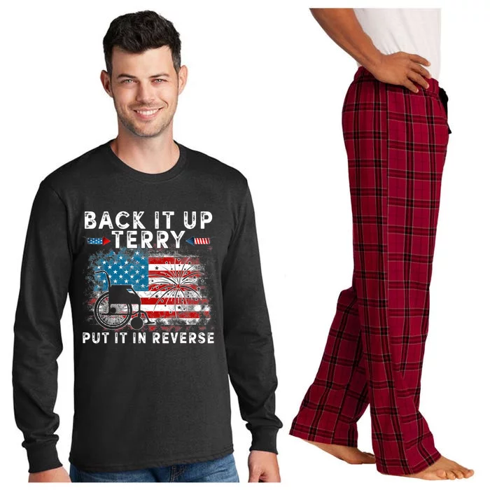 Back It Up Terry Put It In Reverse Firework 4th Of July Long Sleeve Pajama Set