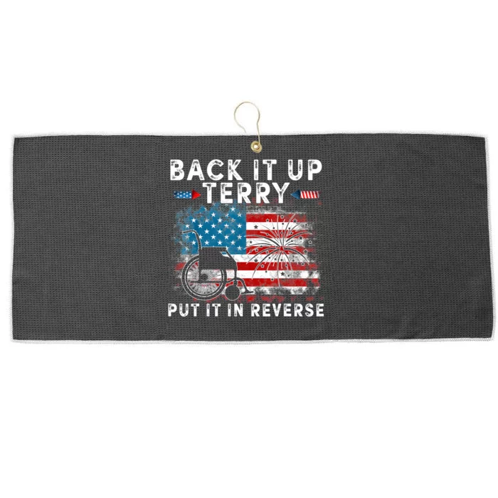 Back It Up Terry Put It In Reverse Firework 4th Of July Large Microfiber Waffle Golf Towel