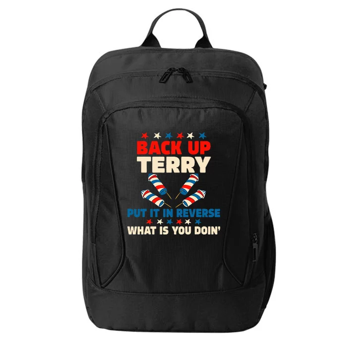 Back It Up Terry Put It In Reverse July 4th Fireworks Terry City Backpack