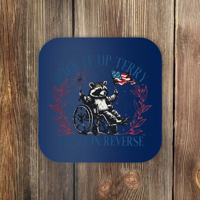 Back It Up Terry Retro 4th Of July Coaster