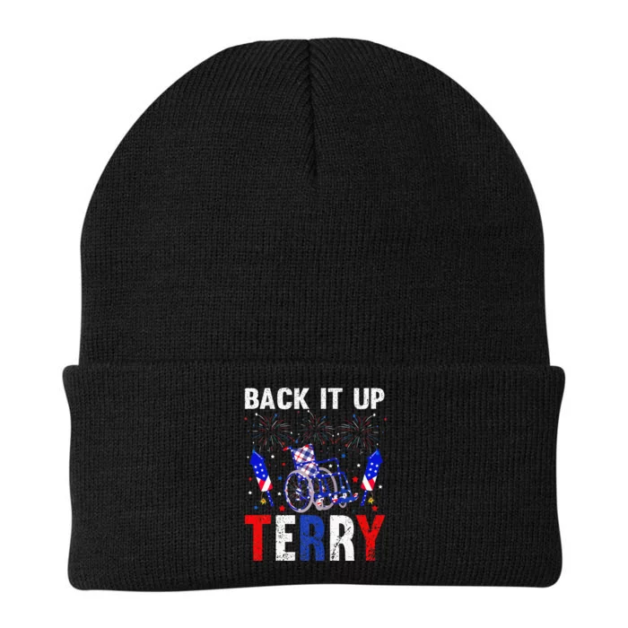 back it up terry 4th of july firework american flag Knit Cap Winter Beanie