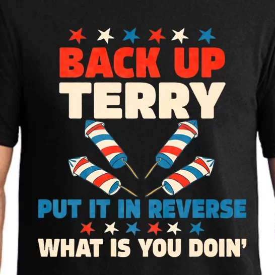 Back It Up Terry Put It In Reverse July 4th Fireworks Terry Pajama Set