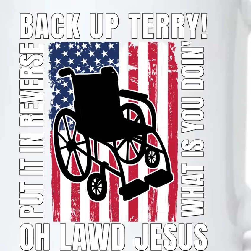 Back It Up Terry 4th Of July Meme Put It In Reverse Usa Flag Gift Black Color Changing Mug