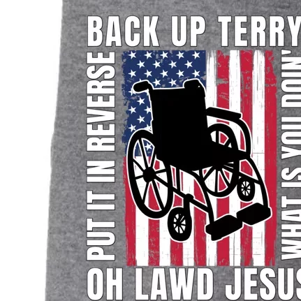 Back It Up Terry 4th Of July Meme Put It In Reverse Usa Flag Gift Doggie 3-End Fleece Hoodie