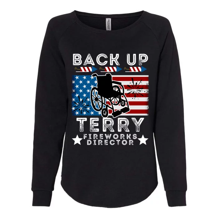 Back It Up Terry 4th Of July Put It In Reverse Fireworks Gift Womens California Wash Sweatshirt