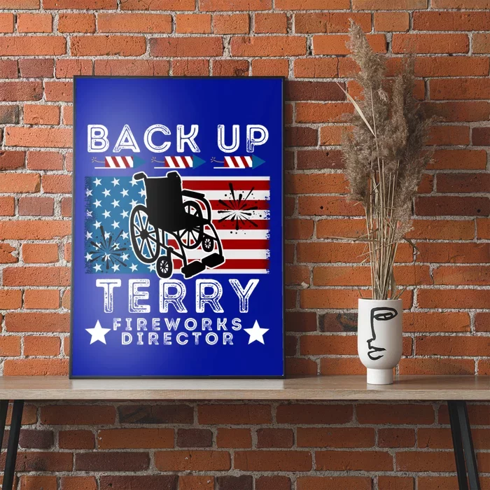 Back It Up Terry 4th Of July Put It In Reverse Fireworks Gift Poster