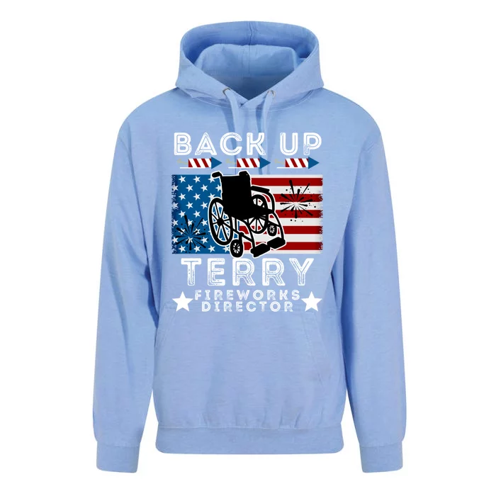 Back It Up Terry 4th Of July Put It In Reverse Fireworks Gift Unisex Surf Hoodie