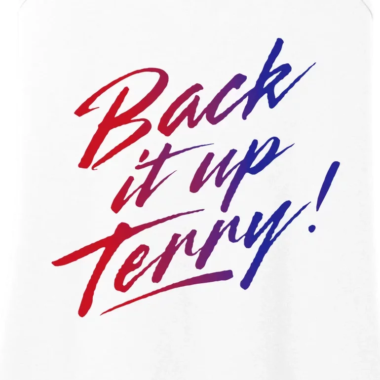 Back It Up Terry! 4th Of July Ladies Essential Tank