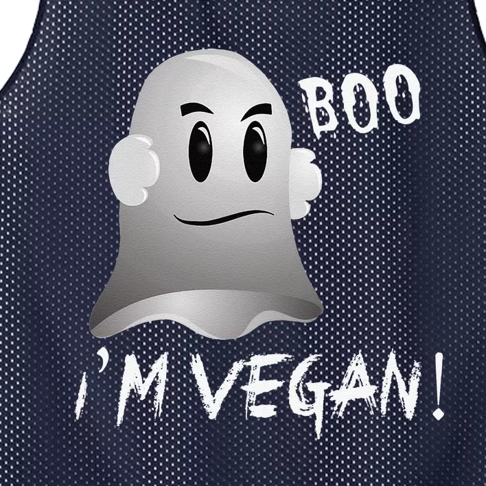 Boo Im Vegan! Halloween Costume Fun For Everyone Mesh Reversible Basketball Jersey Tank