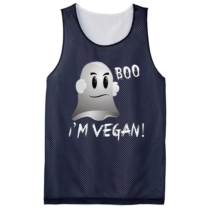 Boo Im Vegan! Halloween Costume Fun For Everyone Mesh Reversible Basketball Jersey Tank