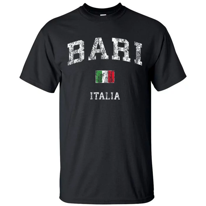 Bari Italy Vintage Italia Athletic Sports Design Tall T-Shirt