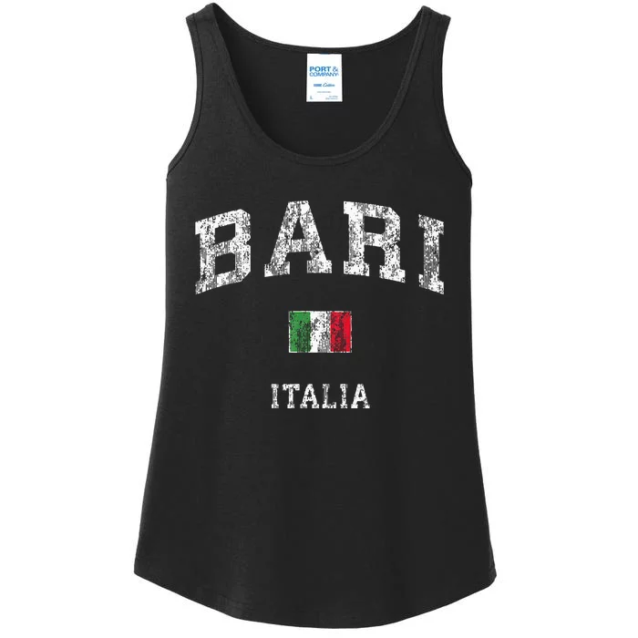 Bari Italy Vintage Italia Athletic Sports Design Ladies Essential Tank