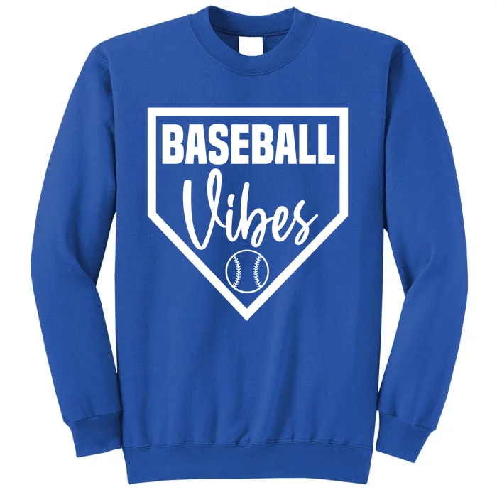 Baseball Inspired Vibes Dirt Sports Mom Distressed Pitch Funny Gift Sweatshirt