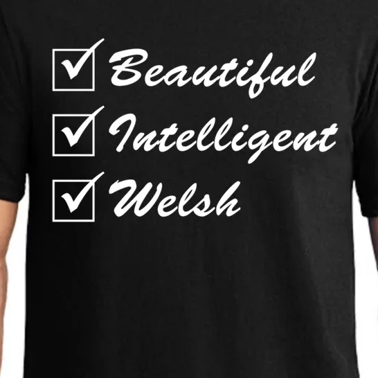 Beautiful Intelligent Welsh Gift Pajama Set