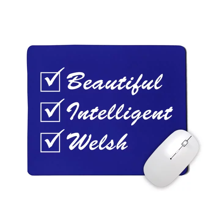 Beautiful Intelligent Welsh Gift Mousepad