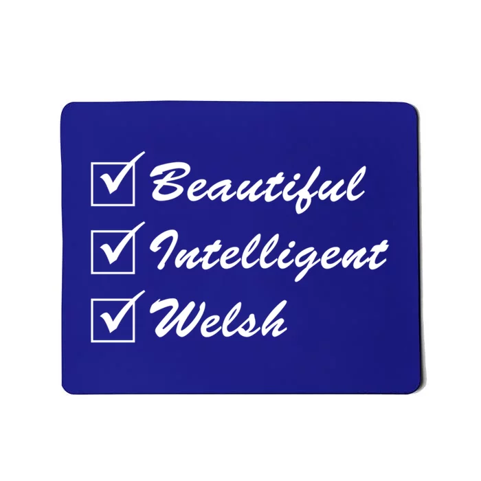 Beautiful Intelligent Welsh Gift Mousepad