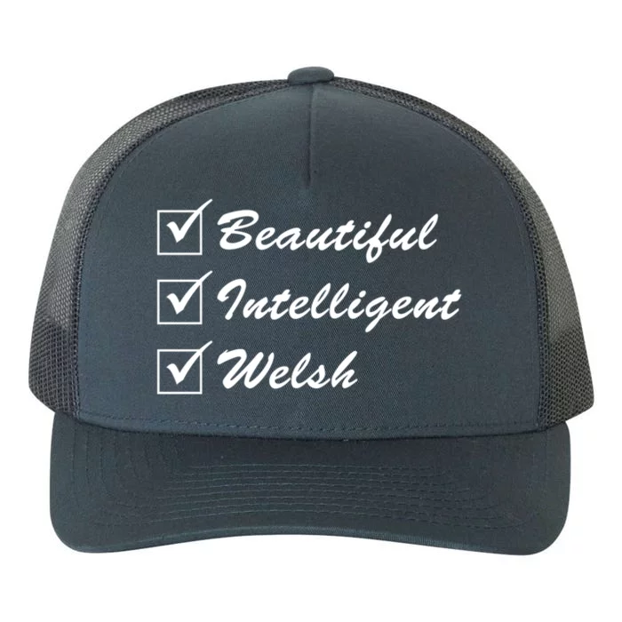 Beautiful Intelligent Welsh Gift Yupoong Adult 5-Panel Trucker Hat