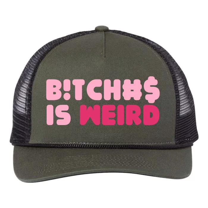 Bitches Is Weird Funny Cool Gift Retro Rope Trucker Hat Cap