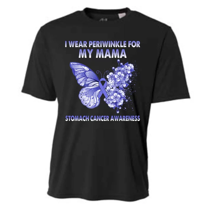 Butterfly I Wear Periwinkle For My Mama Stomach Cancer Gift Cooling Performance Crew T-Shirt