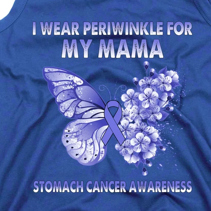 Butterfly I Wear Periwinkle For My Mama Stomach Cancer Gift Tank Top