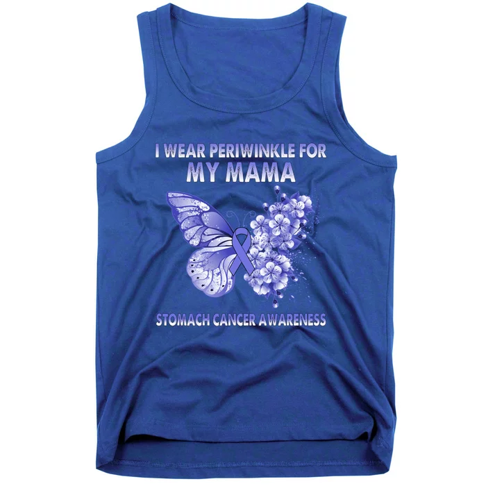 Butterfly I Wear Periwinkle For My Mama Stomach Cancer Gift Tank Top