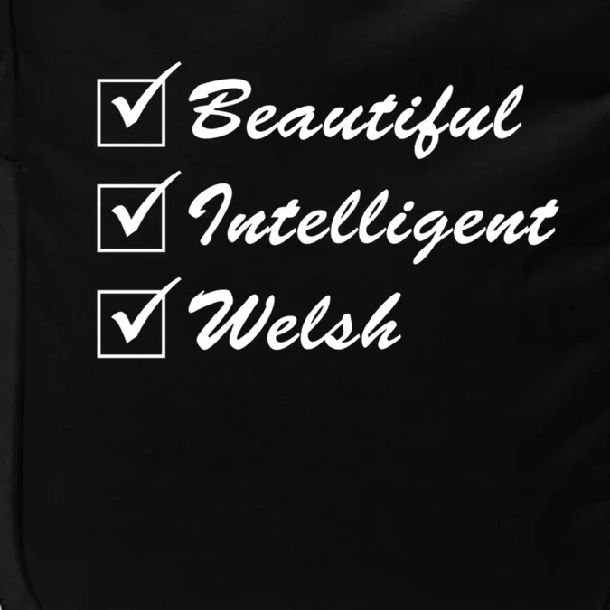 Beautiful Intelligent Welsh Gift Impact Tech Backpack