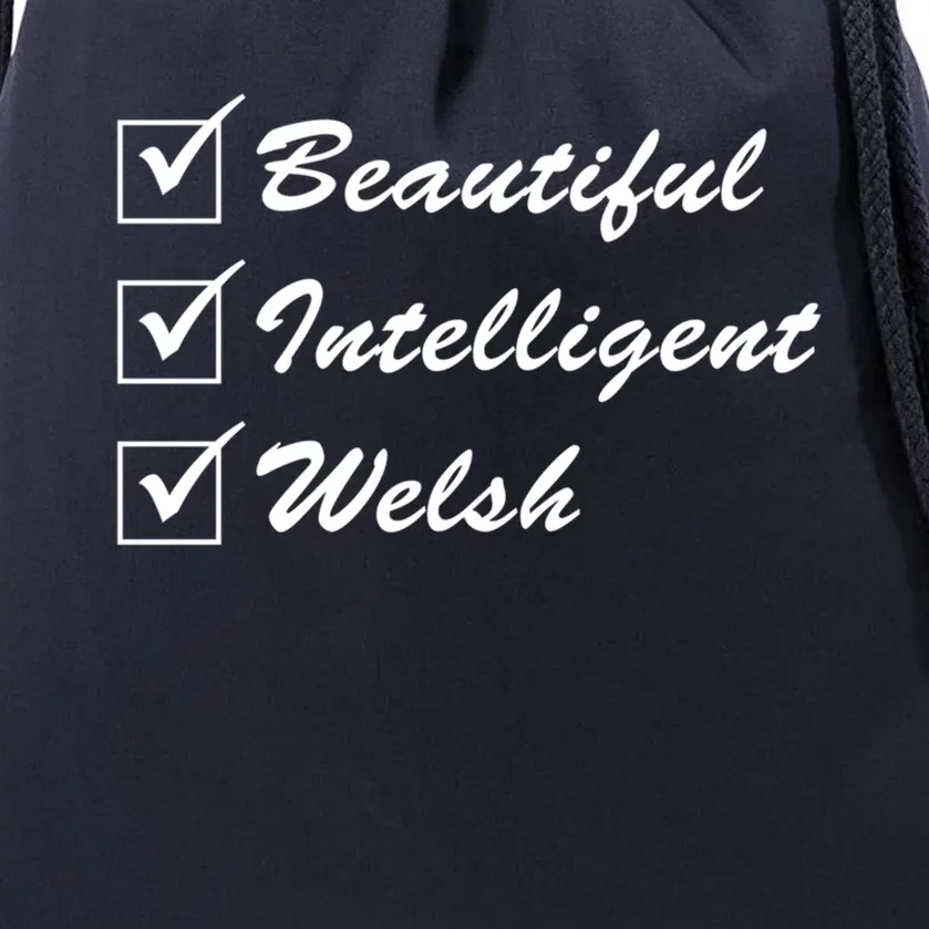 Beautiful Intelligent Welsh Gift Drawstring Bag