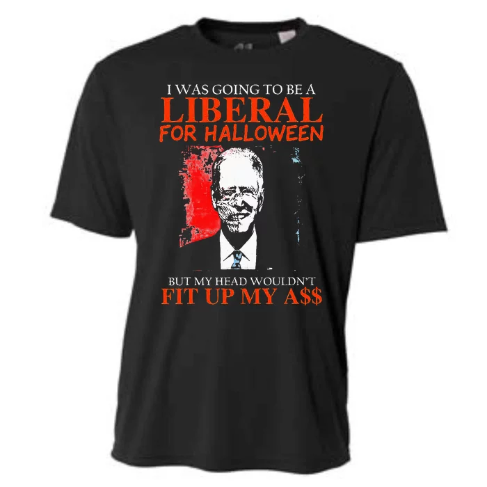 Biden I Was Going To Be A Liberal For Halloween Zombie Cooling Performance Crew T-Shirt