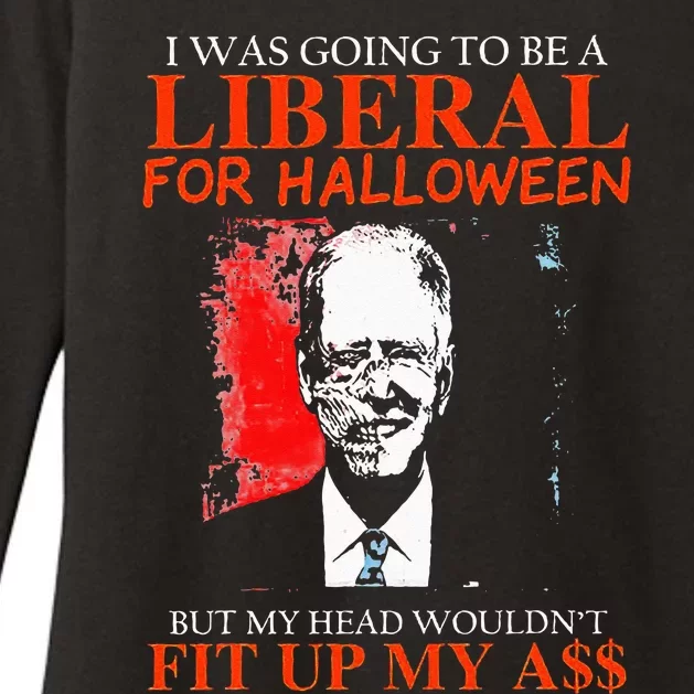 Biden I Was Going To Be A Liberal For Halloween Zombie Womens CVC Long Sleeve Shirt