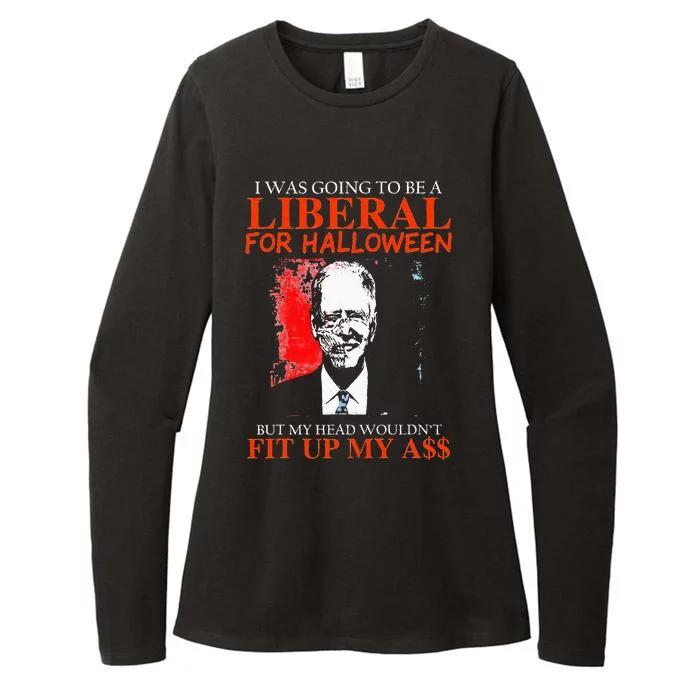 Biden I Was Going To Be A Liberal For Halloween Zombie Womens CVC Long Sleeve Shirt