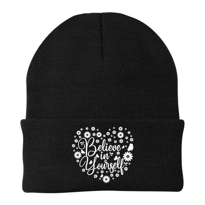 Believe In Yourself Knit Cap Winter Beanie