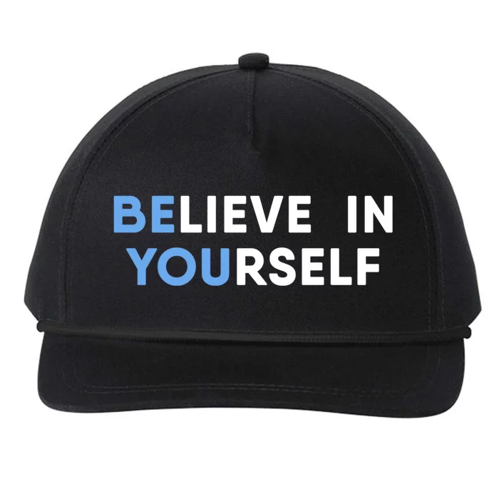 Believe In Yourself Motivation Cool Gift Snapback Five-Panel Rope Hat