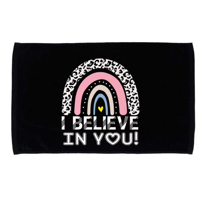 Believe In You Teacher Testing Day gift for teacher Microfiber Hand Towel