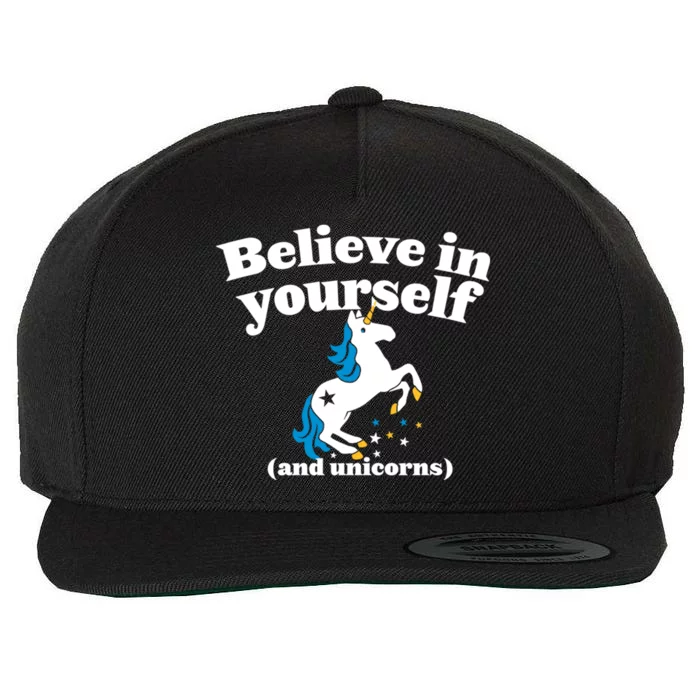 Believe In Yourself Wool Snapback Cap