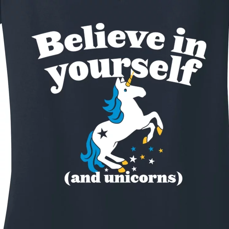 Believe In Yourself Women's V-Neck T-Shirt