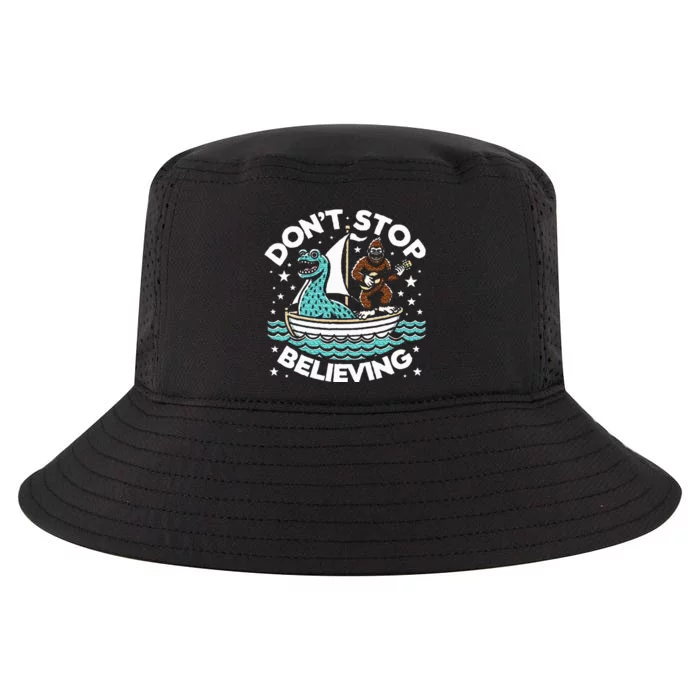 Believe In Yourself & Mythical Creatures Bigfoot Loch Ness Cool Comfort Performance Bucket Hat