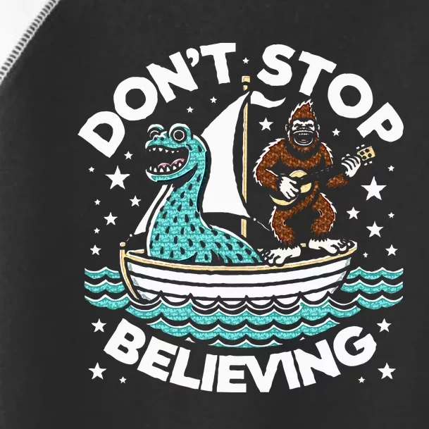 Believe In Yourself & Mythical Creatures Bigfoot Loch Ness Toddler Fine Jersey T-Shirt