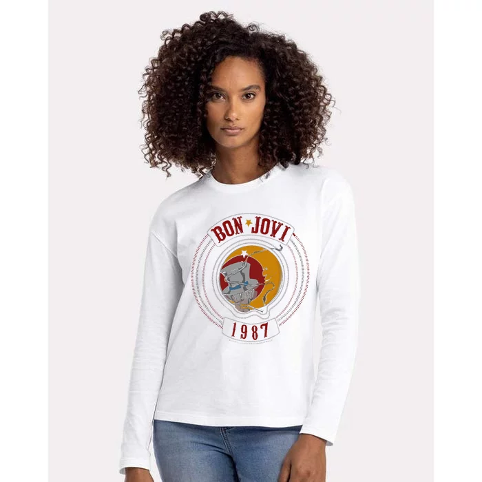 B.O.N Jovi 1987 Womens Cotton Relaxed Long Sleeve T-Shirt