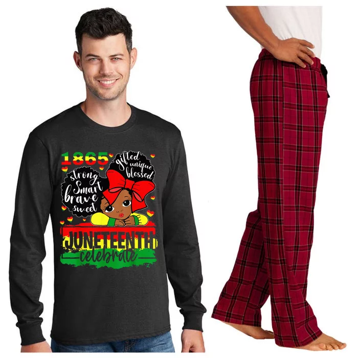 Black Juneteenth 1865 Celebrate Indepedence Day Long Sleeve Pajama Set