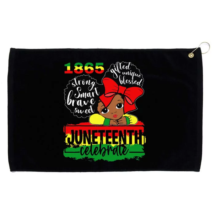 Black Juneteenth 1865 Celebrate Indepedence Day Grommeted Golf Towel