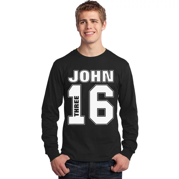 Bold John 316 Bible Verse Christian Sport Tall Long Sleeve T-Shirt