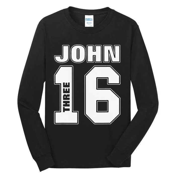 Bold John 316 Bible Verse Christian Sport Tall Long Sleeve T-Shirt