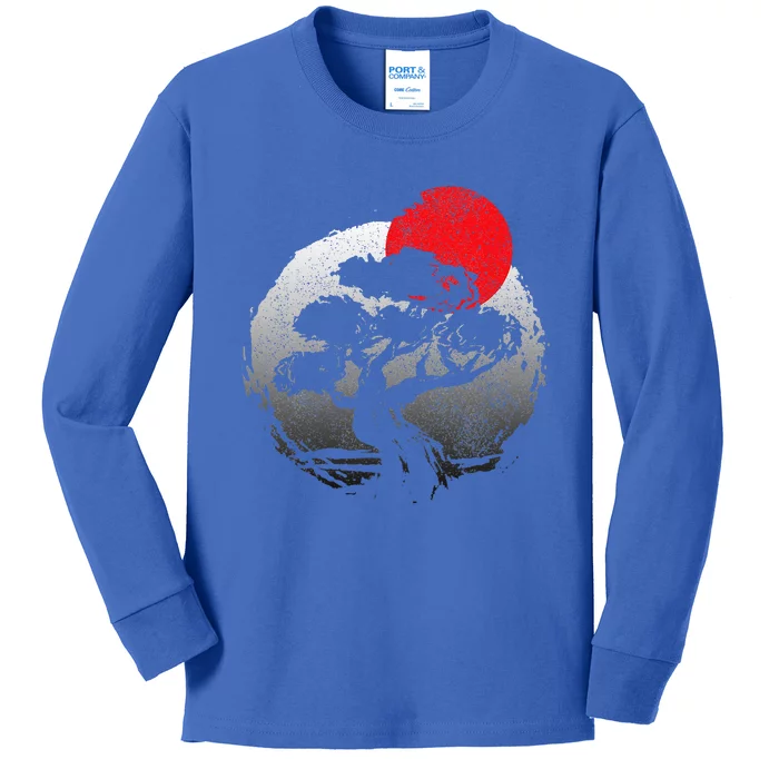 Bonsai Japanese Art Bonzai Kids Long Sleeve Shirt