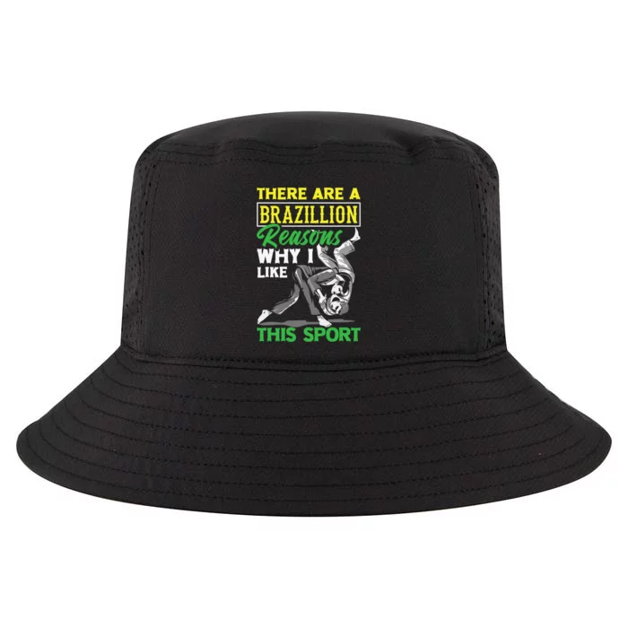 Brazilian Jiu-Jitsu Against Funny MMA Gift Cool Comfort Performance Bucket Hat