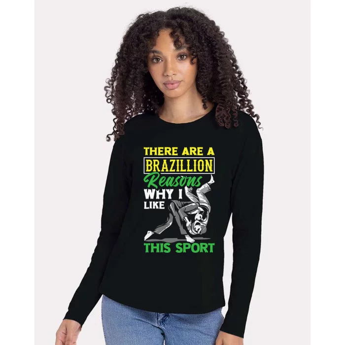 Brazilian Jiu-Jitsu Against Funny MMA Gift Womens Cotton Relaxed Long Sleeve T-Shirt