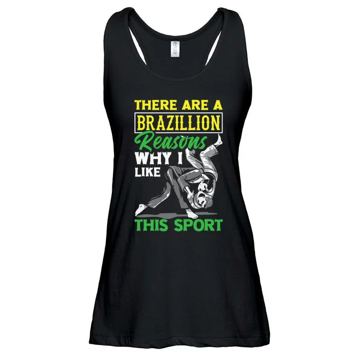 Brazilian Jiu-Jitsu Against Funny MMA Gift Ladies Essential Flowy Tank