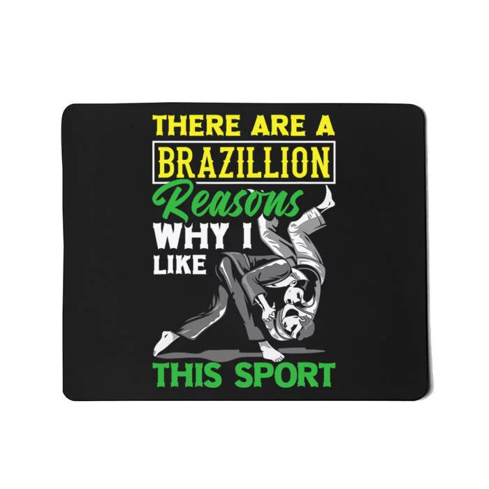 Brazilian Jiu-Jitsu Against Funny MMA Gift Mousepad