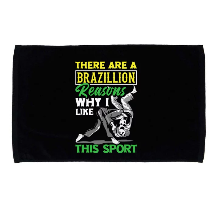 Brazilian Jiu-Jitsu Against Funny MMA Gift Microfiber Hand Towel