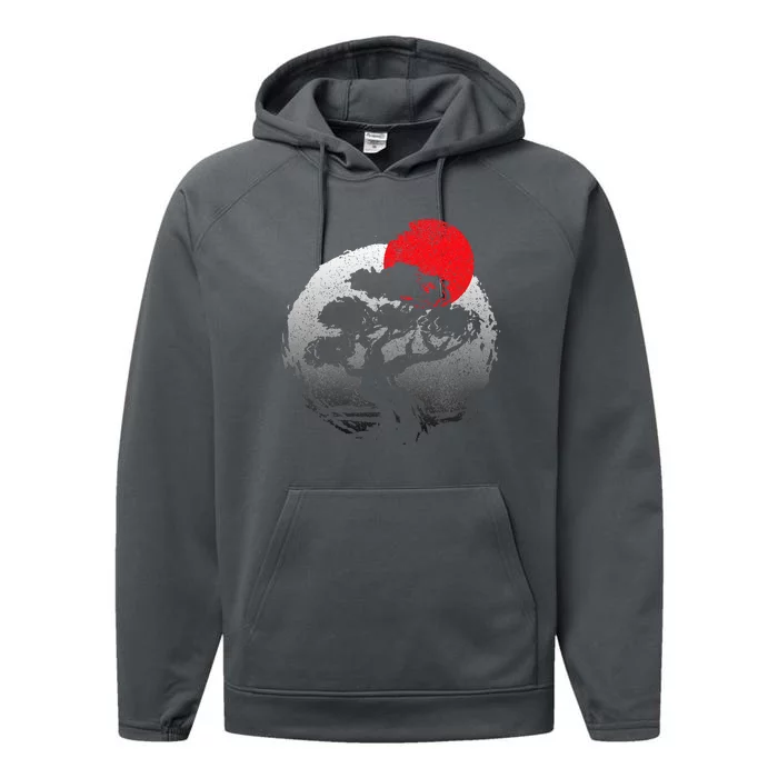 Bonsai Japanese Art Bonzai Performance Fleece Hoodie